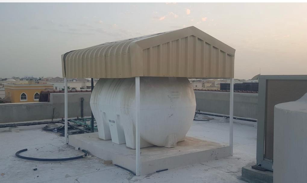 roof water tank cover in ajman